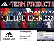 Tablet Screenshot of myteamproducts.com